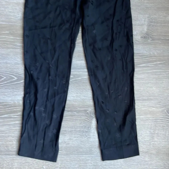 NEW Equipment x Tabitha Simmons Black Warsaw jacquard Star tapered Pants - Picture 6 of 13
